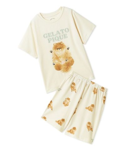 【JUNIOR】ドッグTシャツ&ショートパンツセット