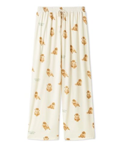 ドッグ柄ロングパンツ