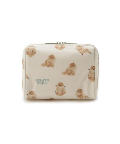 ドッグ総柄ポーチ