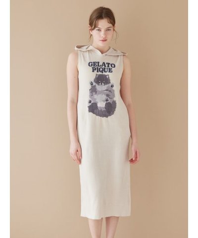 【ONLINE限定】ドッグジャガードフード付きワンピース