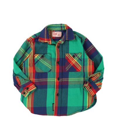 デニムダンガリー DENIM DUNGAREE Uneven Plaid Shi