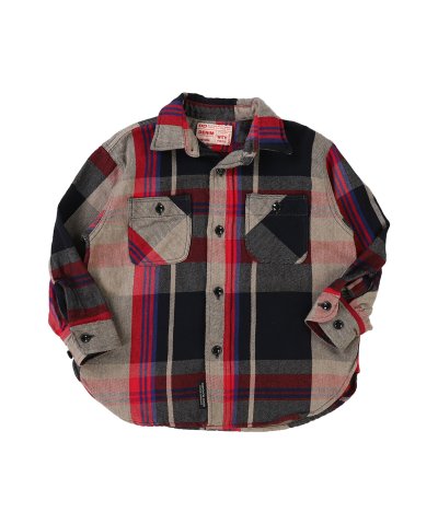 デニムダンガリー DENIM DUNGAREE Uneven Plaid Shi