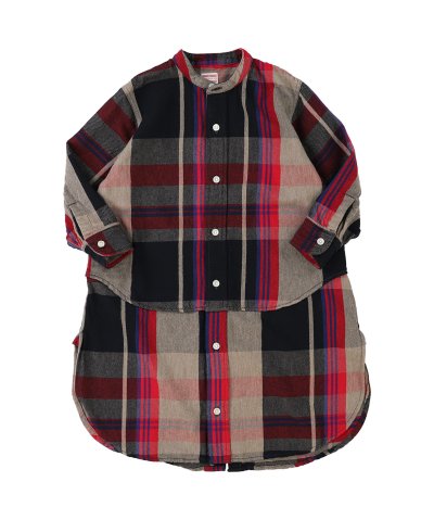 デニムダンガリー DENIM DUNGAREE Uneven Plaid Dre