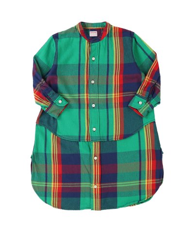 デニムダンガリー DENIM DUNGAREE Uneven Plaid Dre