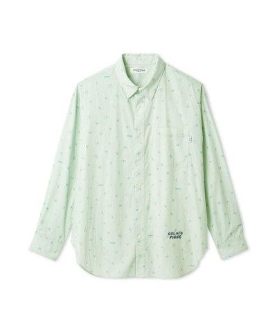 【HOMME】リトルフラワー柄プリントシャツ