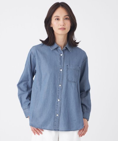 【ウォッシャブル】スーパーライトオンスデニムシャツ