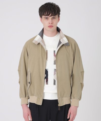 ガーメントウォッシュハリントンジャケット