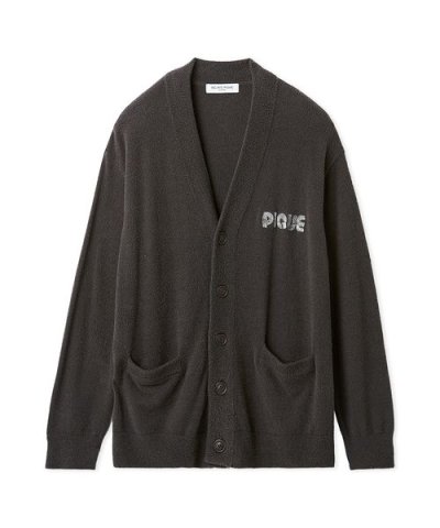 【HOMME】スムーズィーliteラインロゴカーディガン