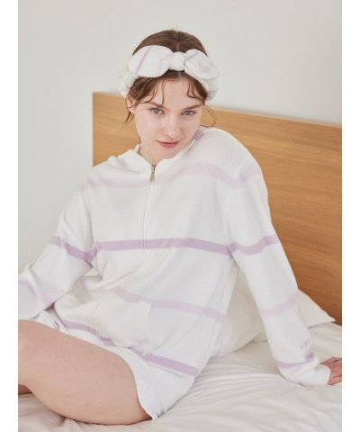 ウォッシャブルスムーズィーボーダーパーカ