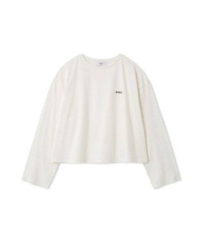 emmiロゴクルーネックロングTシャツ