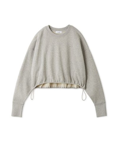 ラメ裏毛クロップドプルオーバー