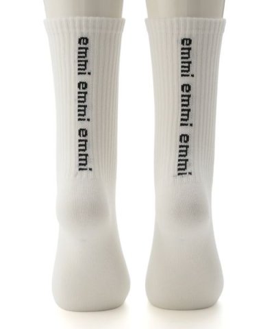 emmiロゴコットンリブソックス