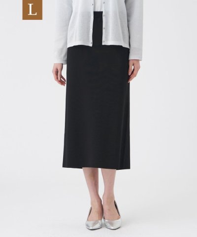 【L】【ウォッシャブル】SET－UP KNITスカート
