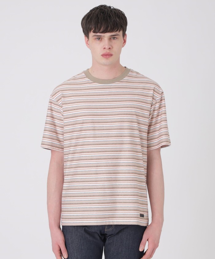 フェードカラーマルチボーダーTシャツ(508747596)｜HANKYU MEN'S