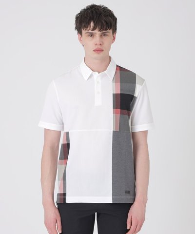 パッチワーックサッカーポロシャツ