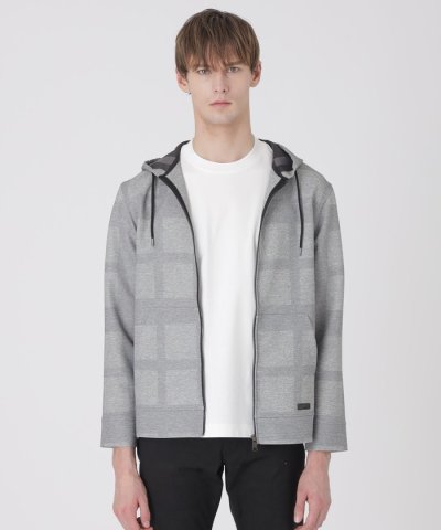 シャドーチェックカラミパーカー