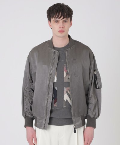 ガーメントウォッシュブリーチサテンMA－1