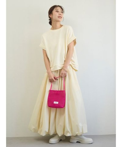 eco 裏毛プルオーバー×撥水バルーンスカートセット