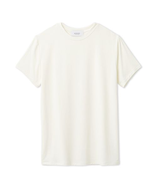 【PRE】ショートスリーブカットソー シップス SHIPS 【WEB限定】〈手洗い可能〉レース コンビ ショート
