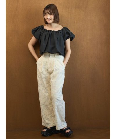 ジャガードタックパンツ【セットアップ対応】