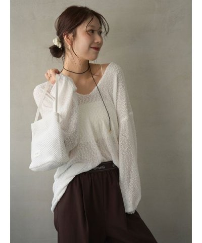 ルーズニットプルオーバー