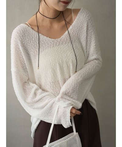 ルーズニットプルオーバー