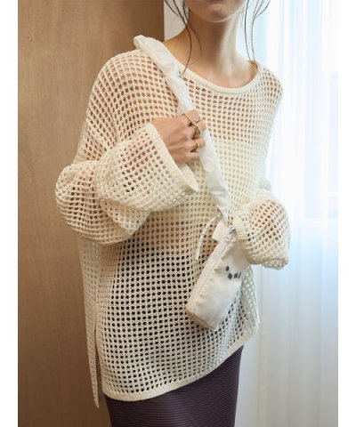 メッシュニットプルオーバー