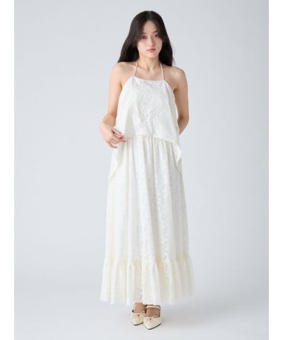 コットンレースワンピース