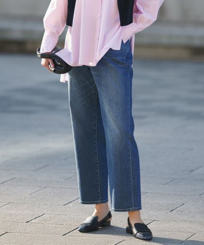 ライトストレッチデニム ストレートパンツ