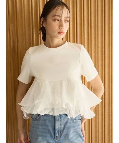 【WEB限定カラーあり】ボリュームペプラムドッキングカットプルオーバー