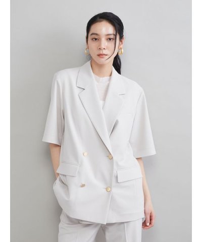 ＵＶカット金釦ハーフスリーブジャケット