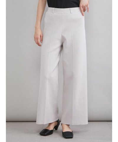 センタープレス風ニットパンツ