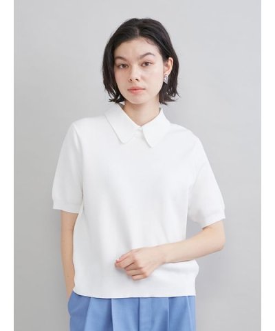 【WEB限定カラー】２ＷＡＹ衿取り外しポロニットプルオーバー
