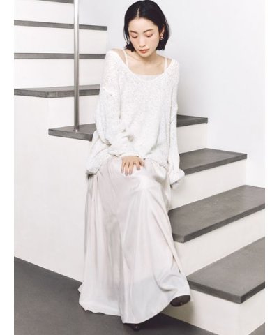 スラブニットセットワンピース