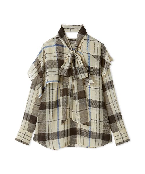 チェックボウタイブラウス(508761692)｜阪急百貨店公式通販サイト