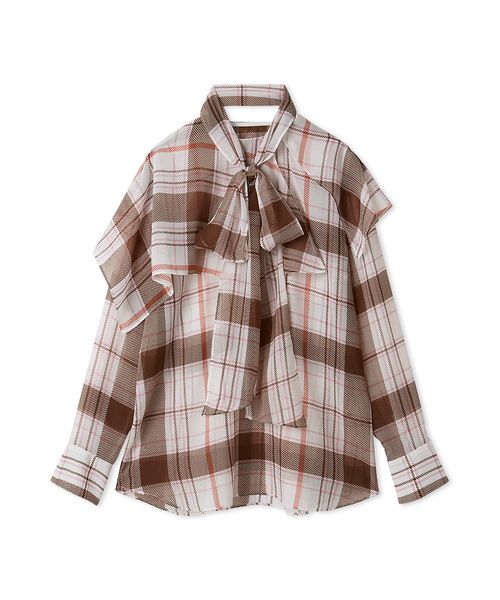 チェックボウタイブラウス(508761692)｜阪急百貨店公式通販サイト