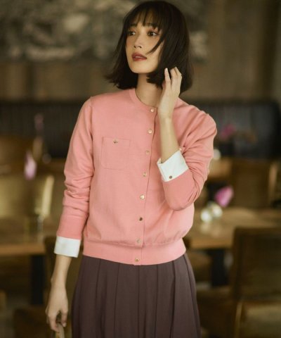 プレミアムビオコットン ポケット カーディガン