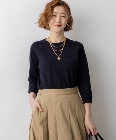 プレミアムビオコットン クルーネック ニット