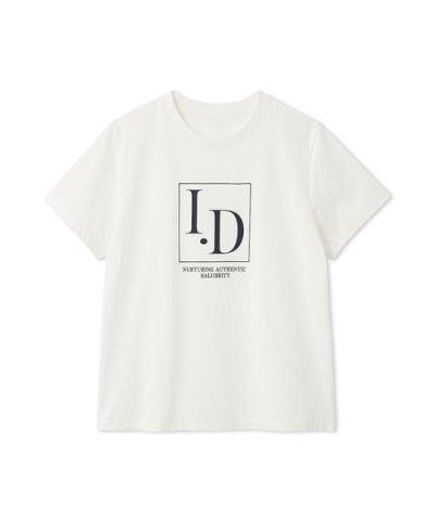 I.DロゴプリントTシャツ／ウォッシャブル・防シワ