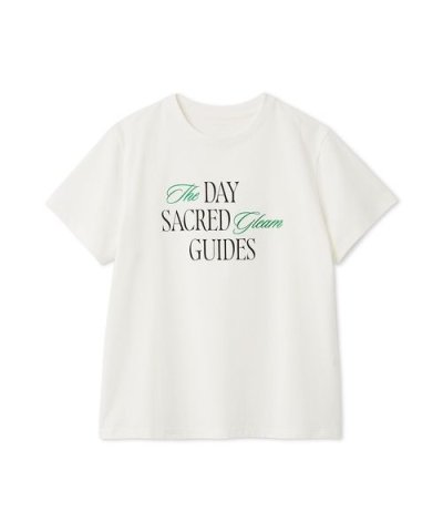 ロゴプリント刺繍Tシャツ／ウォッシャブル・防シワ