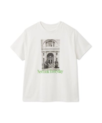 オーバーサイズフォトプリントTシャツ