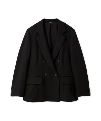 ダブルテーラードジャケット／ウォッシャブル・UVカット・防シワ・接触冷感