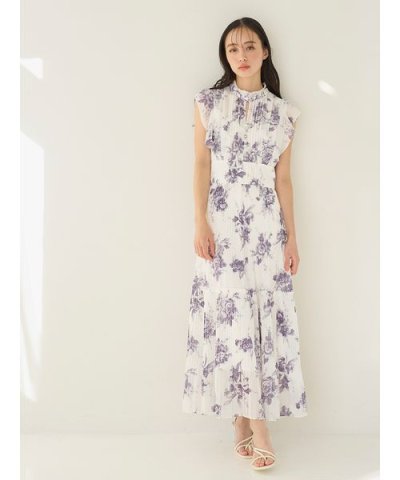 【販路限定サイズあり】Sustainableプリーツプリントワンピース