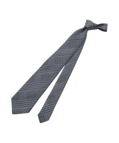 シャドウチェック柄ネクタイ