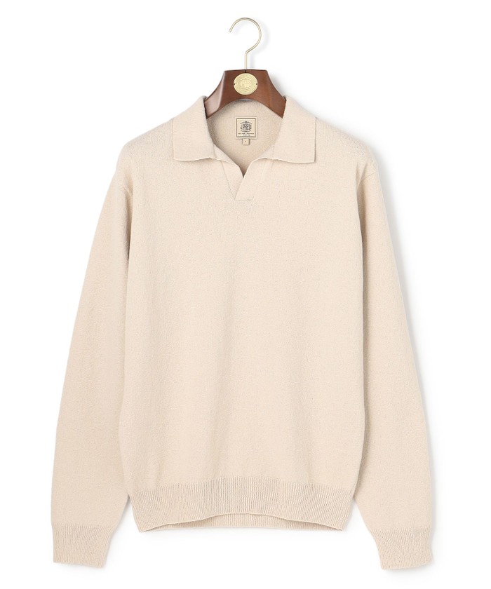 ミックスブークレ スキッパーポロシャツ(508763752)｜HANKYU MEN'S