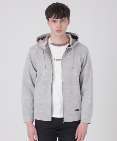 メランジラミーバックチェックパーカー