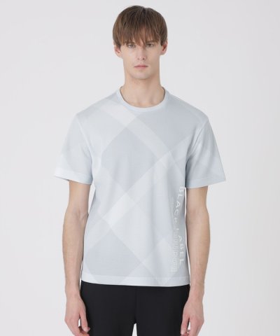 【BLACK lab.】バイアスクレストブリッジチェックTシャツ