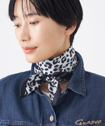 【ウォッシャブル】シルクサテンスカーフ