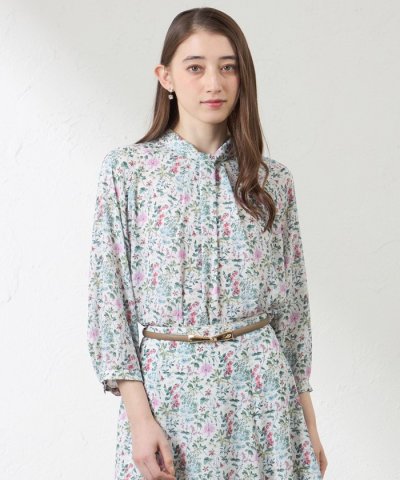 【LIBERTY】BOTANIST'S JOURNEY タックブラウス