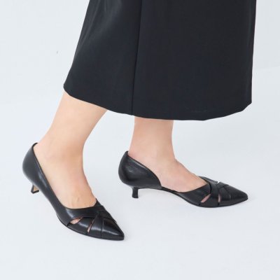 ヒップス HIPS 【本革】サイドオープンパンプス